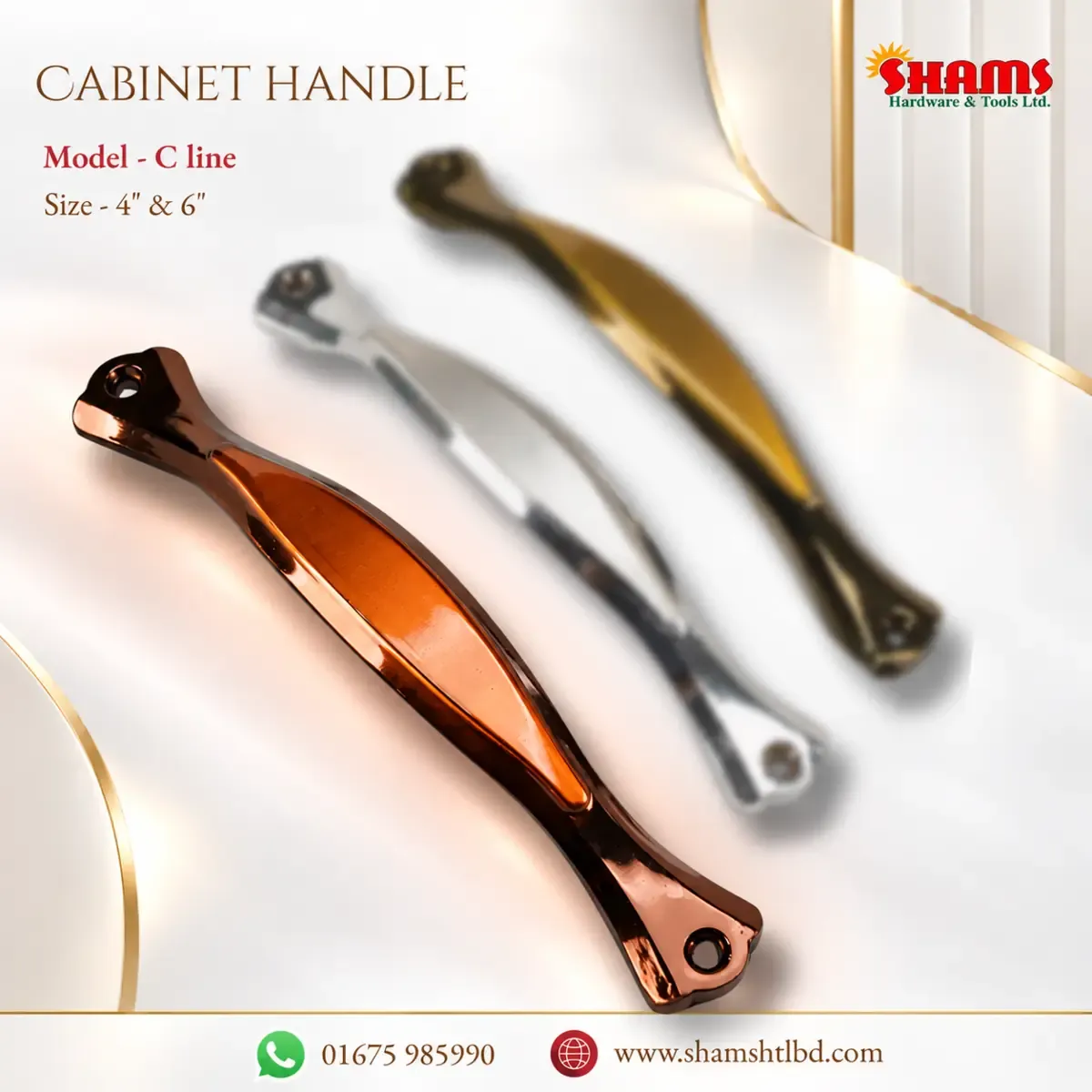 SHAMS Premium Cabinet Handle – C Line