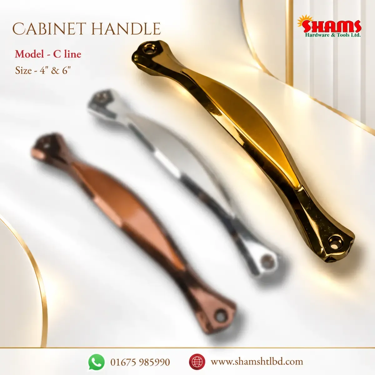 SHAMS Premium Cabinet Handle – C Line