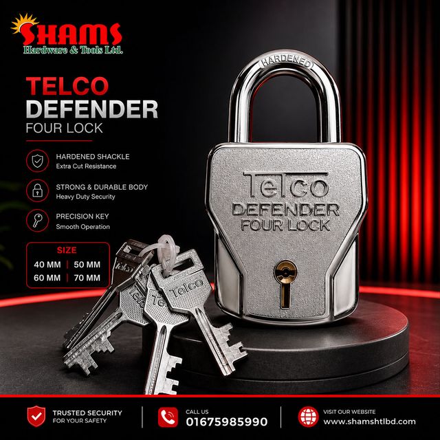 Telco Defender Four Lock – Heavy Duty Security Padlock