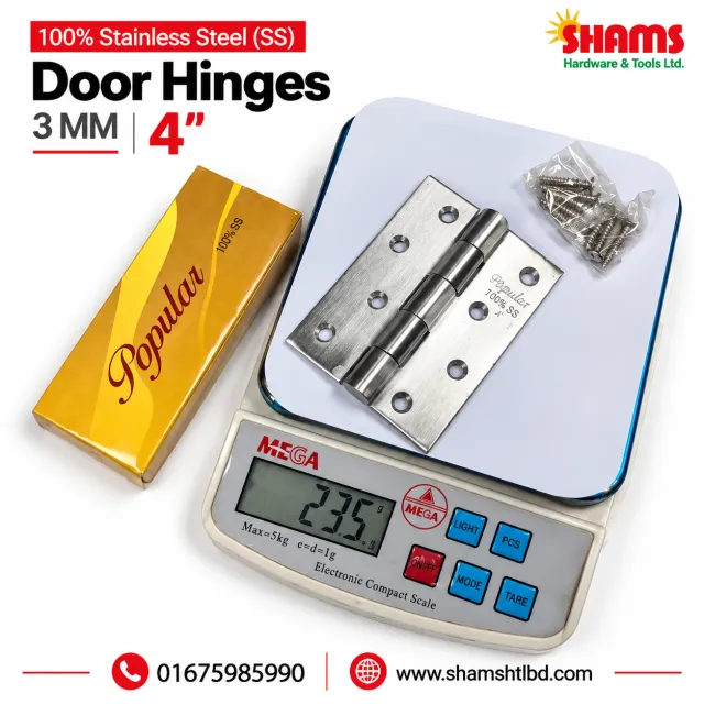 SHAMS Popular Stainless Steel Hinge – 3MM 4"